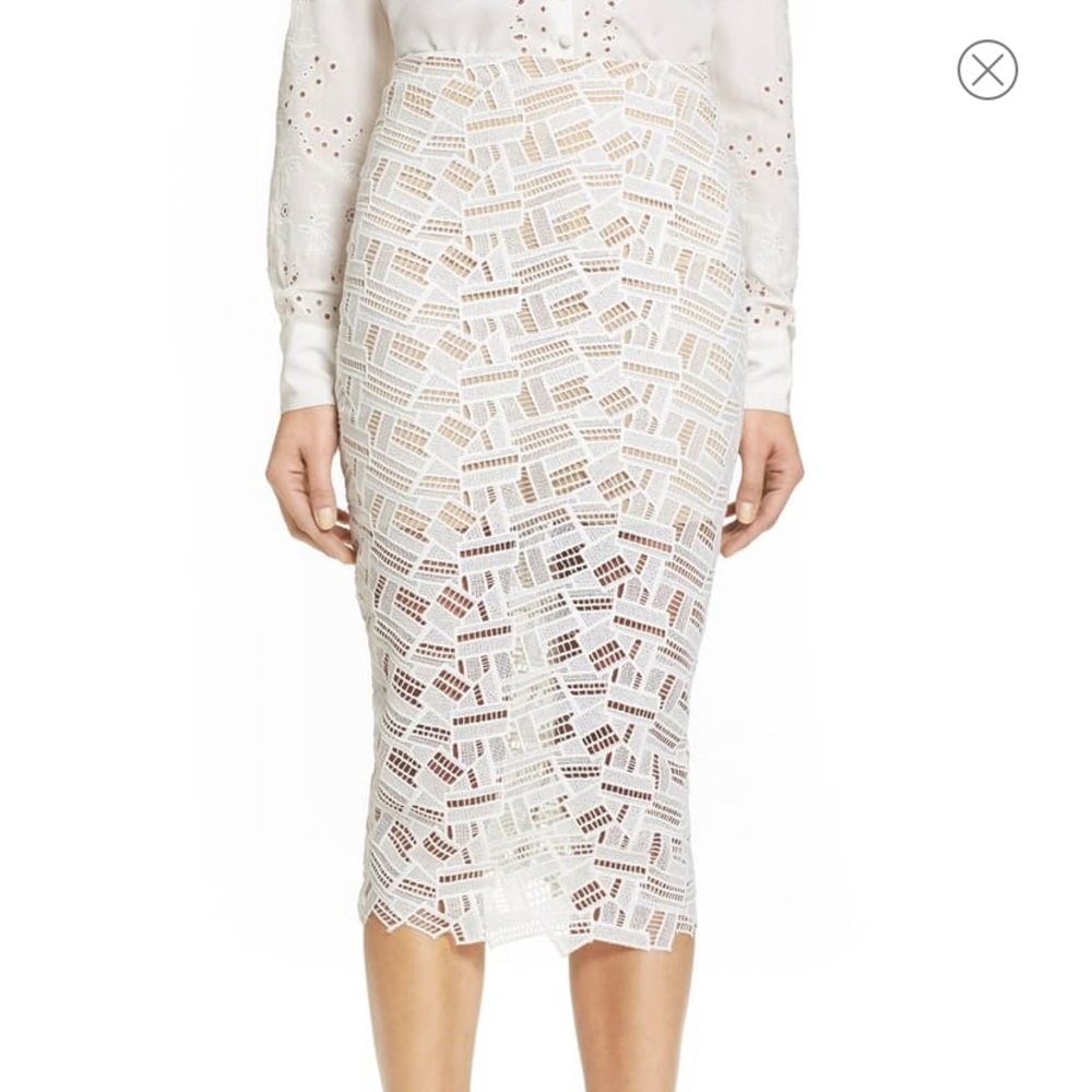 Eden Lace Pencil Skirt